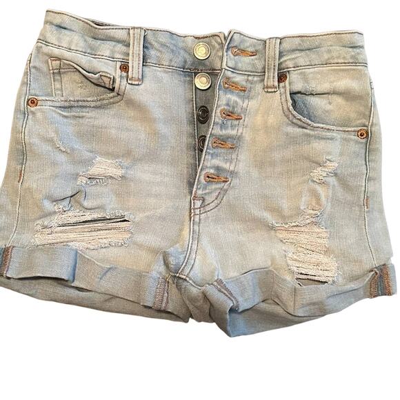 AEROPOSTALE RIPPED/ DISTRESSED SHORTS size 2 - Picture 1 of 7